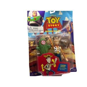 NIP Disney Toy Story 1995 Fighter Woody Action Figure Thinkway Toys